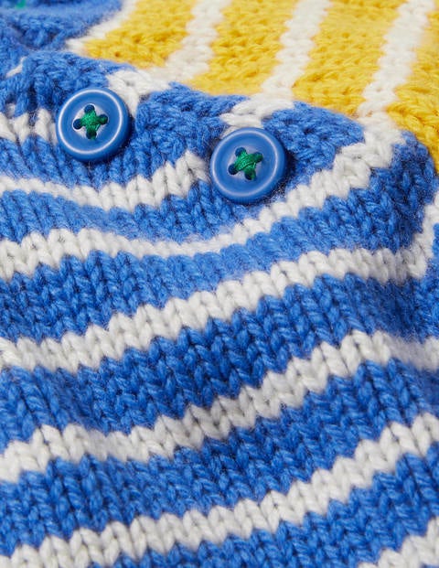 Stripy Hotchpotch Sweater - Elizabethan Blue Multi Stripy Hotchpotch Sweater - Elizabethan Blue Multi