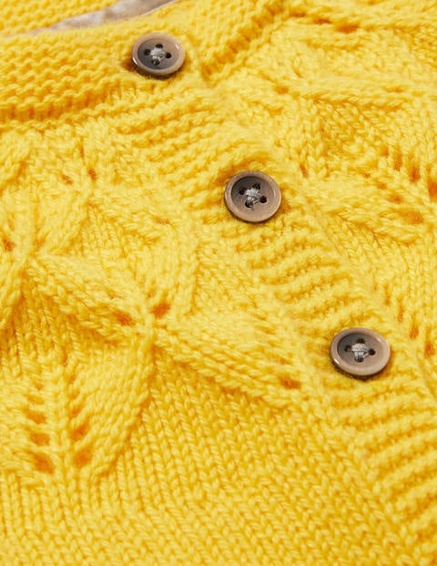 Everyday Textured Cardigan - Sweetcorn Yellow Everyday Textured Cardigan - Sweetcorn Yellow