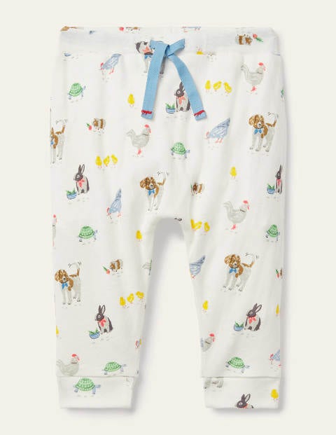 Organic Newborn Trousers - Ivory Pet Friends Organic Newborn Trousers - Ivory Pet Friends