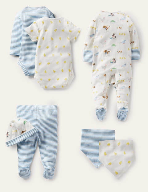 Organic Farm 7 Piece Gift Set - Ivory Pet Friends Organic Farm 7 Piece Gift Set - Ivory Pet Friends