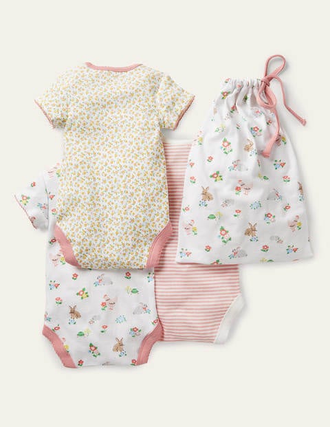 Organic 3 Pack Bodies - Ivory Floral Pets Organic 3 Pack Bodies - Ivory Floral Pets