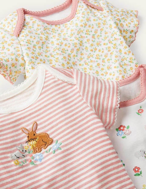Organic 3 Pack Bodies - Ivory Floral Pets Organic 3 Pack Bodies - Ivory Floral Pets