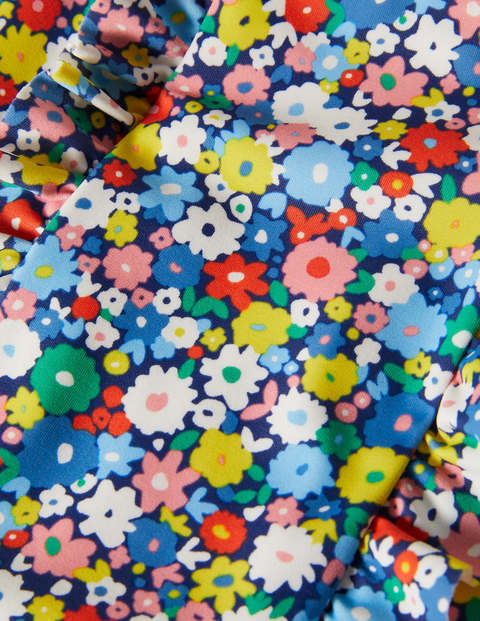 Frilly Cross-back Swimsuit - Firecracker Flowerpatch Frilly Cross-back Swimsuit - Firecracker Flowerpatch