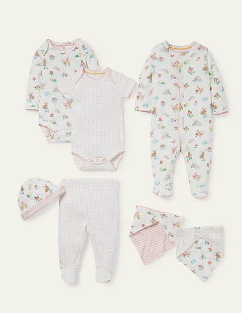 Organic Pets 7 Piece Gift Set - Ivory Floral Pets Organic Pets 7 Piece Gift Set - Ivory Floral Pets