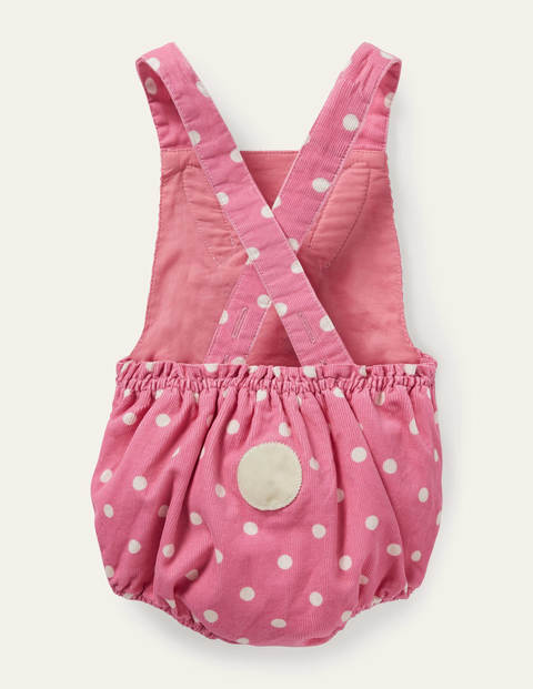 Cord Bunny Romper - Pink Lemonade Spot Cord Bunny Romper - Pink Lemonade Spot