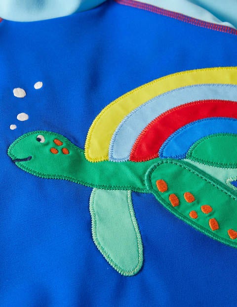 Appliqué Rash Guard - Noble Blue Turtle Appliqué Rash Guard - Noble Blue Turtle