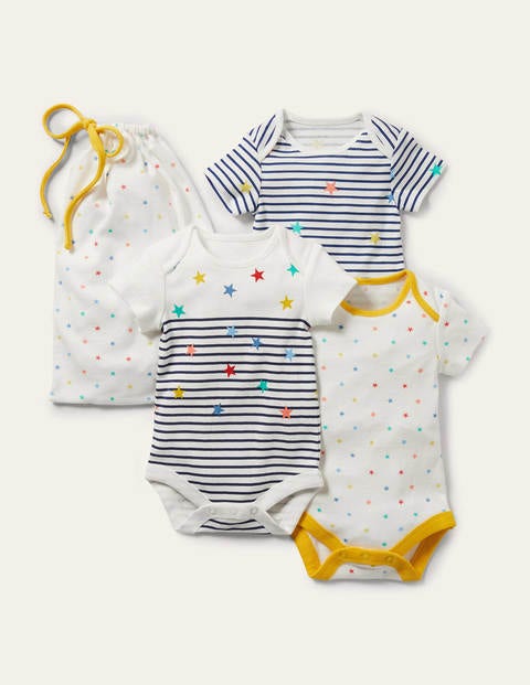 Organic Stars 3 Pack Bodies - Multi Stars Organic Stars 3 Pack Bodies - Multi Stars