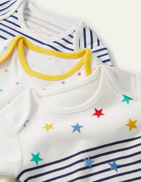 Organic Stars 3 Pack Bodies - Multi Stars Organic Stars 3 Pack Bodies - Multi Stars