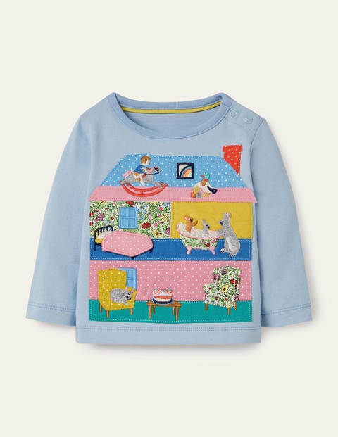 Boden Lift-the-flap House T-shirt Provence Blue