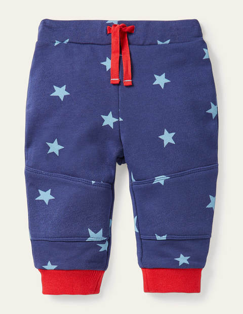 보덴 남아용 팬츠 Boden Warrior Knee Jersey Bottoms - Starboard/Frosted Blue Stars