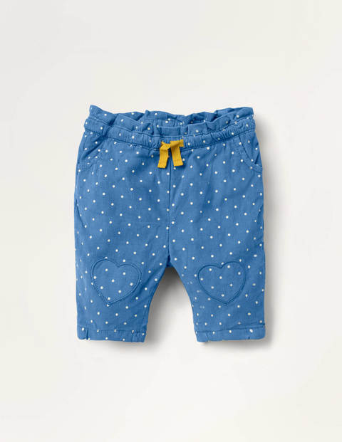 Gepunktete Cordhose zum Hineinschlüpfen - Elisabethanisches Blau, Pünktchen Gepunktete Cordhose zum Hineinschlüpfen - Elisabethanisches Blau, Pünktchen