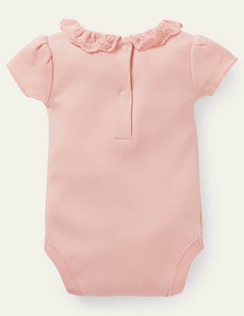 Detailed Collared Bodysuit - Provence Dusty Pink