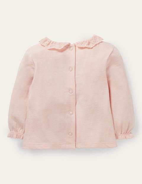 Long-sleeved Broderie T-shirt - Provence Dusty Pink Long-sleeved Broderie T-shirt - Provence Dusty Pink