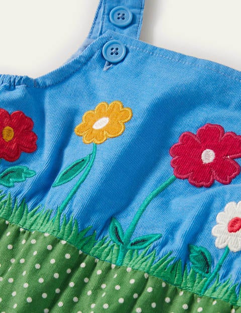 Bunny Scene Overalls - Surfboard Blue Bunny Scene Bunny Scene Overalls - Surfboard Blue Bunny Scene
