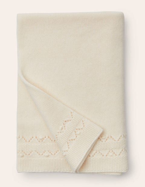 Couverture cosy en cachemire - Écru Couverture cosy en cachemire - Écru