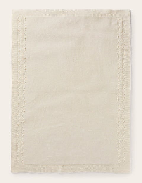 Couverture cosy en cachemire - Écru Couverture cosy en cachemire - Écru