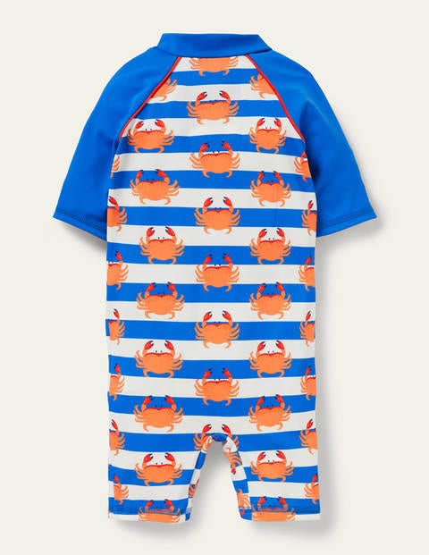 Printed Sun-safe Surf Suit - Pool Blue Crabs Printed Sun-safe Surf Suit - Pool Blue Crabs
