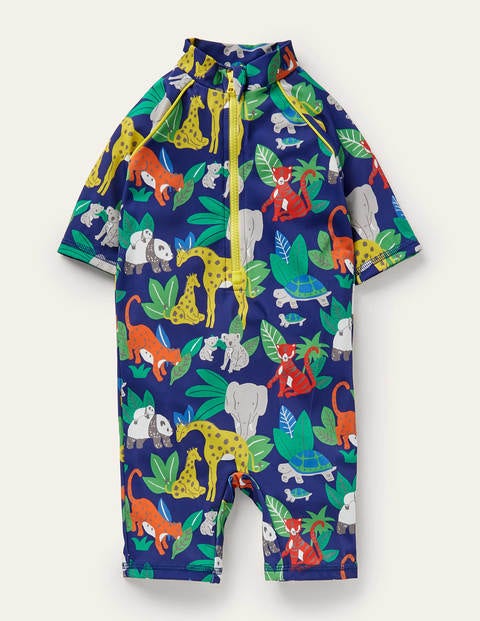 Printed Sun-safe Surf Suit - Starboard Blue Jungle Printed Sun-safe Surf Suit - Starboard Blue Jungle