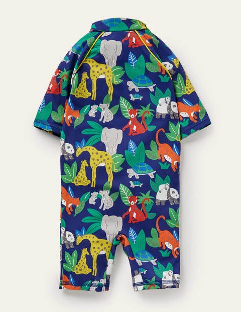 Printed Sun-safe Surf Suit - Starboard Blue Jungle Printed Sun-safe Surf Suit - Starboard Blue Jungle
