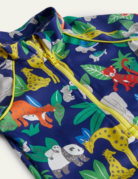 Printed Sun-safe Surf Suit - Starboard Blue Jungle Printed Sun-safe Surf Suit - Starboard Blue Jungle