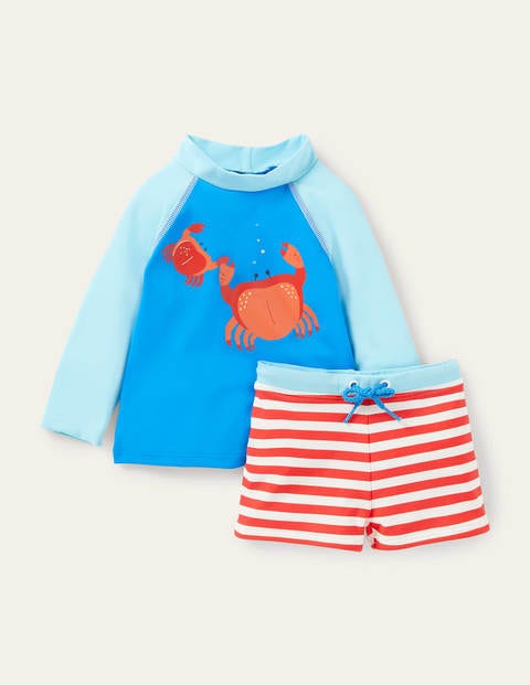 Fun Rash Vest Set - Pool Blue Crabs