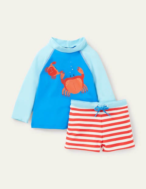 Ensemble fun avec haut de plage - Crabes bleu piscine Ensemble fun avec haut de plage - Crabes bleu piscine