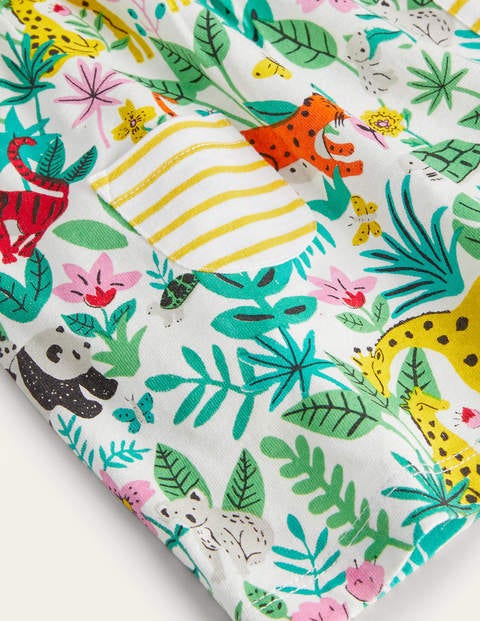 Jersey Hotchpotch Dress - Multi Jungle Friends Jersey Hotchpotch Dress - Multi Jungle Friends