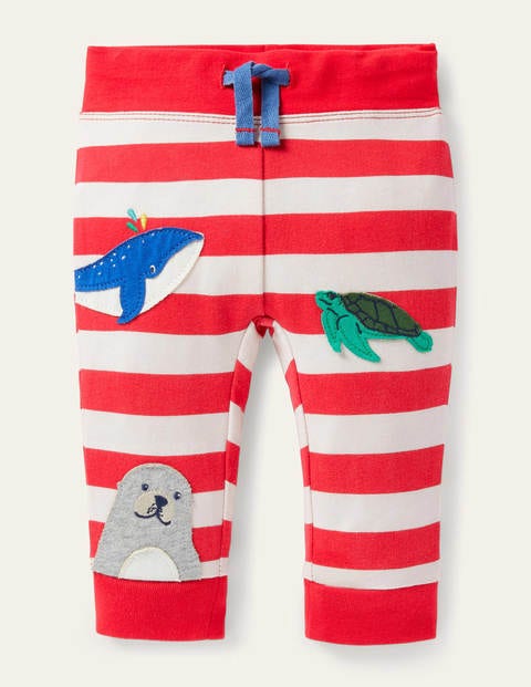 Novelty Appliqué Bottoms - Ivory/Strawberry Red Animals Novelty Appliqué Bottoms - Ivory/Strawberry Red Animals