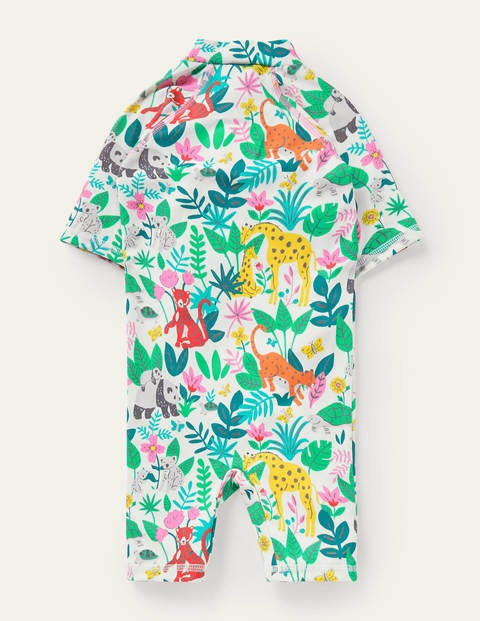 Surfanzug mit Sonnenschutz - Bunt, Dschungelfreunde Surfanzug mit Sonnenschutz - Bunt, Dschungelfreunde