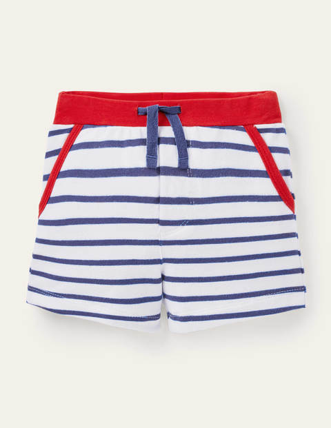 Essential Jersey Shorts - Ivory/Starboard Blue Essential Jersey Shorts - Ivory/Starboard Blue