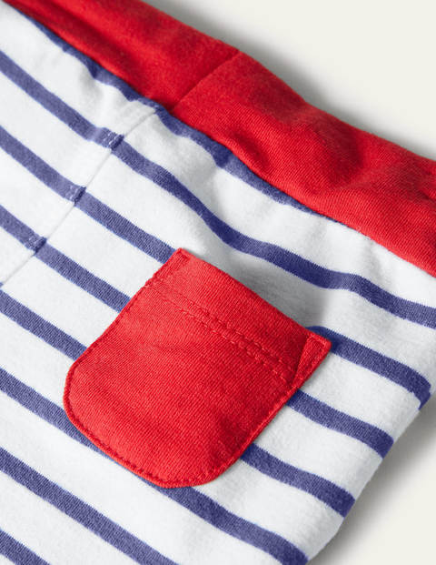 Essential Jersey Shorts - Ivory/Starboard Blue Essential Jersey Shorts - Ivory/Starboard Blue
