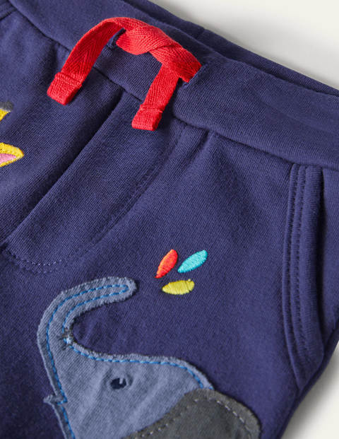 Essential Jersey Shorts - Starboard Blue Jungle Animals Essential Jersey Shorts - Starboard Blue Jungle Animals