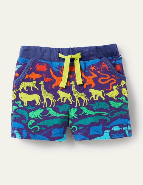 Short en jersey Essential - Motif royaume des animaux bleu tribord Short en jersey Essential - Motif royaume des animaux bleu tribord
