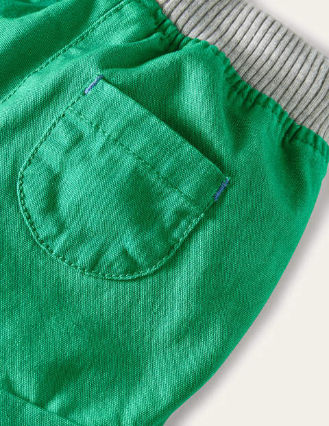 Rib Waist Woven Shorts - Sapling Green Rib Waist Woven Shorts - Sapling Green