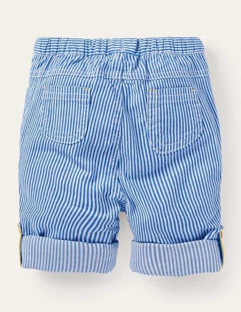 Roll-up Trousers - Elizabethan Blue Ticking Roll-up Trousers - Elizabethan Blue Ticking