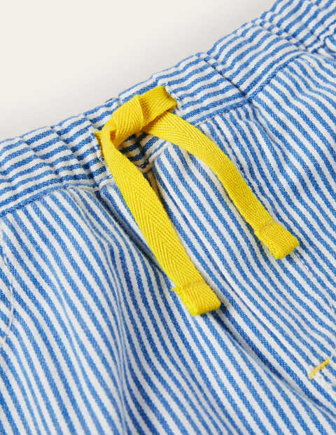 Roll-up Trousers - Elizabethan Blue Ticking Roll-up Trousers - Elizabethan Blue Ticking