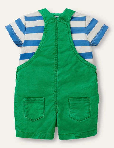 Animal Patch Overalls Set - Sapling Green Turtles Animal Patch Overalls Set - Sapling Green Turtles