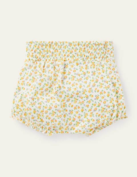 Gemusterte Jerseyshorts - Maisgelb, Rosen Gemusterte Jerseyshorts - Maisgelb, Rosen