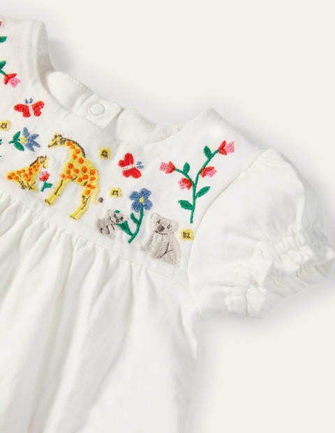 Embroidered Woven Play Set - Boto Pink Jungle Friends Embroidered Woven Play Set - Boto Pink Jungle Friends