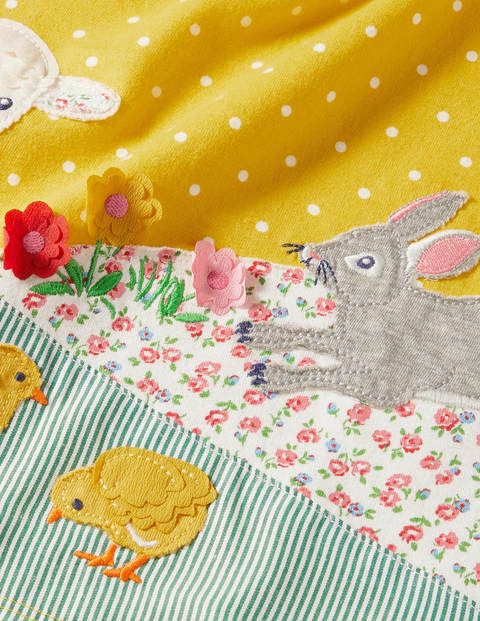 Appliqué Dress & Leggings Set - Sweetcorn Yellow Lamb Appliqué Dress & Leggings Set - Sweetcorn Yellow Lamb
