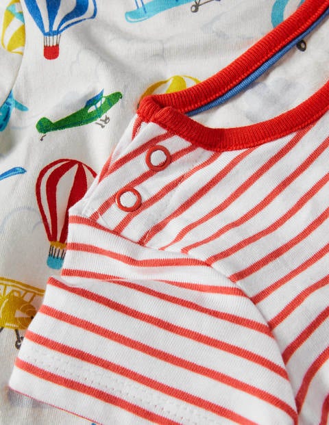 Planes Twin Pack Rompers - Ivory Vintage Planes Planes Twin Pack Rompers - Ivory Vintage Planes