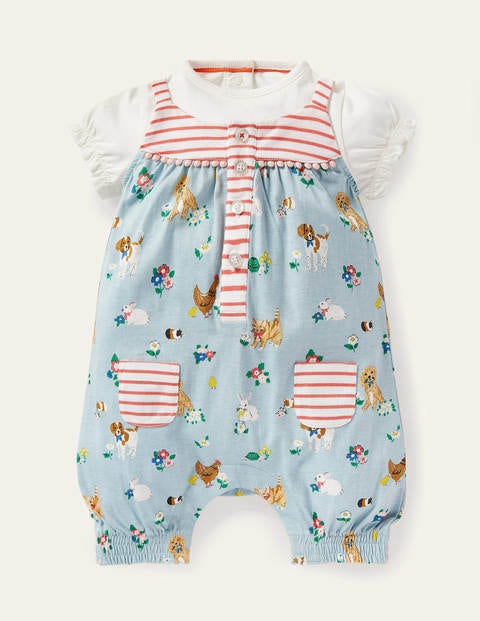 Jersey Hotchpotch Romper Set - Multi Floral Pets Jersey Hotchpotch Romper Set - Multi Floral Pets