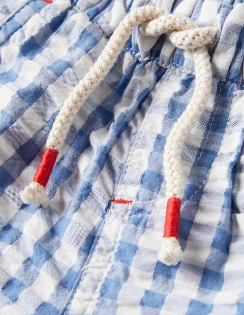 Check Woven Shorts - Seascape Blue Gingham Check Woven Shorts - Seascape Blue Gingham