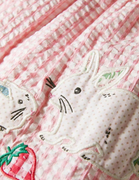 Woven Gingham Dress - Pink Lemonade Scene Woven Gingham Dress - Pink Lemonade Scene