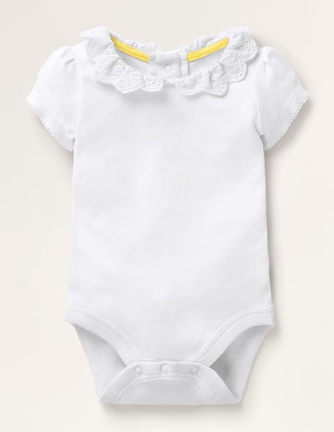 Broderie Collared Body - Ivory