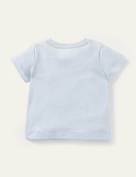 Patchwork-T-Shirt mit Ballonszene - Provence-Blau, Heißluftballone Patchwork-T-Shirt mit Ballonszene - Provence-Blau, Heißluftballone