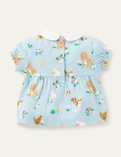 Jersey Pets Collared Top - Multi Floral Pets Jersey Pets Collared Top - Multi Floral Pets