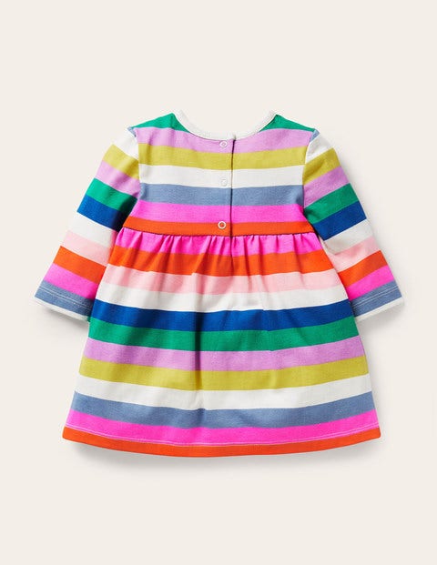 Fröhliches Jerseykleid - Bunt, Regenbogenfarben Fröhliches Jerseykleid - Bunt, Regenbogenfarben