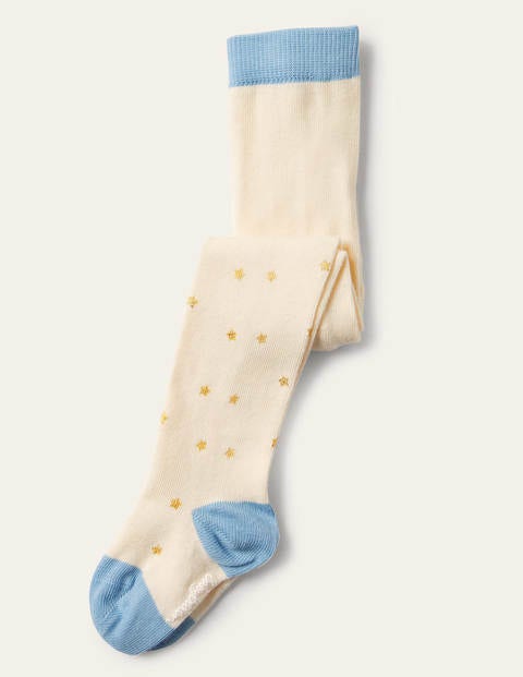 Everyday Tights - Ivory/Gold Star Everyday Tights - Ivory/Gold Star