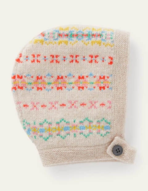 Cashmere Fair Isle Bonnet - Multi Cashmere Fair Isle Bonnet - Multi